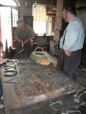 Inside the Blacksmith Shop. Click for full size. Inside the Blacksmith Shop image. Click for full size.