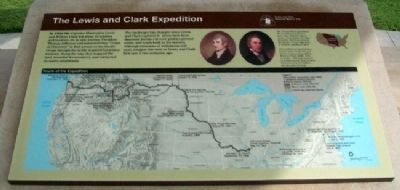 The Lewis and Clark Expedition Marker. Click for full size. The Lewis and Clark Expedition Marker image. Click for full size.