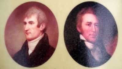 Portraits The Lewis and Clark Expedition Marker. Click for full size. Portraits The Lewis and Clark Expedition Marker image. Click for full size.