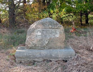 Site Of The First School House In Elkhart County Marker image. Click for full size.