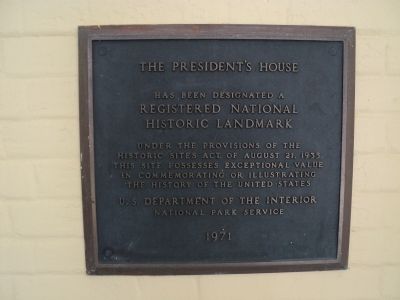 The Presidents House Marker image. Click for full size.