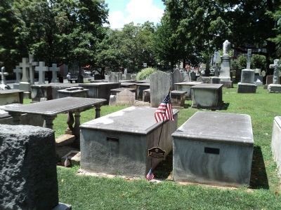 Marker in Princeton Cemetery. Click for full size. Marker in Princeton Cemetery image. Click for full size.