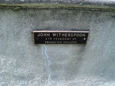Second John Witherspoon Marker image. Click for full size.