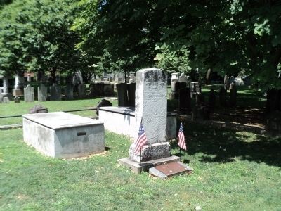 Marker in Princeton Cemetery image. Click for full size.