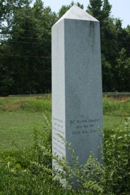 Burwell Boykin / Battle of Boykins Mill Marker, east face image. Click for full size.