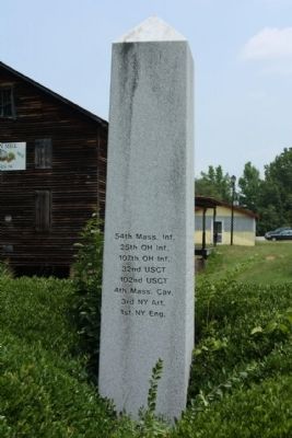 Burwell Boykin / Battle of Boykins Mill Marker, west face image. Click for full size.