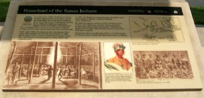 Homeland of the Kanza Indians Marker image. Click for full size.