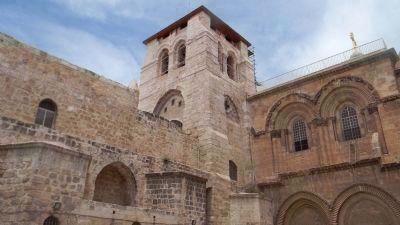 Church of the Holy Sepulcre - on Calvary, the site of Christ's crucifixion and entombment image. Click for full size.