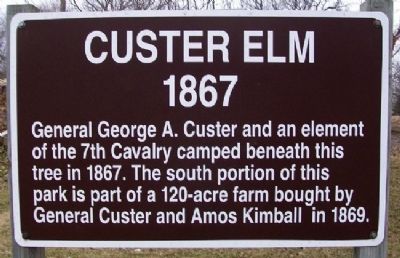 Custer Elm Marker image. Click for full size.
