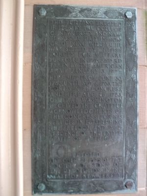 Nassau Hall Marker. Click for full size. Nassau Hall Marker image. Click for full size.