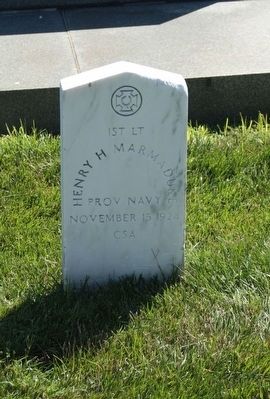 Confederate Memorial Marker, 1st Lt. Henry H. Marmaduke, as mentioned. Click for full size. Confederate Memorial Marker, 1st Lt. Henry H. Marmaduke, as mentioned image. Click for full size.