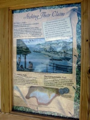 De Soto Trail Marker (right panel) image. Click for full size.