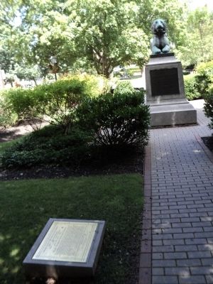 Marker in Palmer Square image. Click for full size.