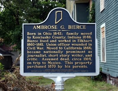 Ambrose G. Bierce Marker image. Click for full size.