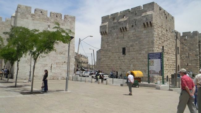 Jaffa Gate - the primary entrance to the Old City of Jerusalem image. Click for full size.