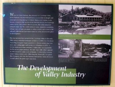 The Development of Valley Industry Marker image. Click for full size.