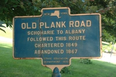 Old Plank Road Marker image. Click for full size.