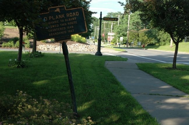 Old Plank Road Marker image. Click for full size.