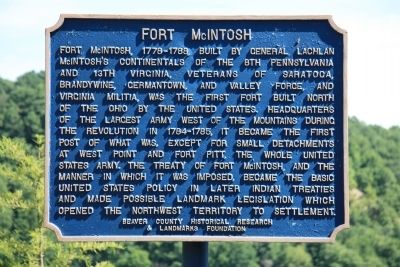 Fort McIntosh Marker image. Click for full size.