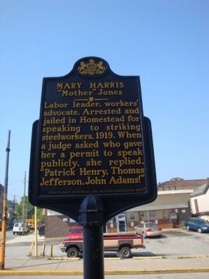 Mary Harris Marker image. Click for full size.