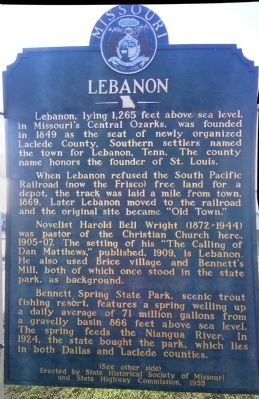 Lebanon Marker. Click for full size. Lebanon Marker image. Click for full size.