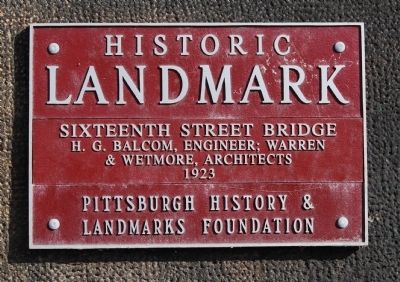 Sixteenth Street Bridge Marker image. Click for full size.