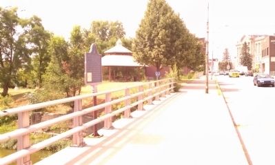 Huntington's Ford and First Bridge Marker. Click for full size. Huntington's Ford and First Bridge Marker image. Click for full size.