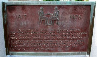 The Wilcox Twins Marker. Click for full size. The Wilcox Twins Marker image. Click for full size.
