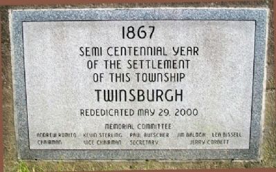 Twinsburgh Civil War Memorial Dedication. Click for full size. Twinsburgh Civil War Memorial Dedication image. Click for full size.