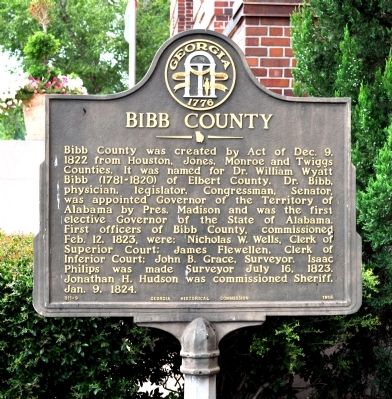 Bibb County Marker image. Click for full size.
