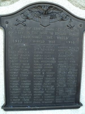 Medford World War I Memorial Marker. Click for full size. Medford World War I Memorial Marker image. Click for full size.