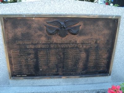 Medford Vietnam Memorial Marker. Click for full size. Medford Vietnam Memorial Marker image. Click for full size.