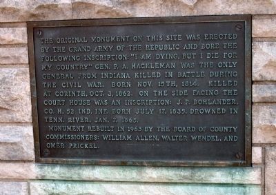 Monument Plaque - - Franklin County War Memorial Marker. Click for full size. Monument Plaque - - Franklin County War Memorial Marker image. Click for full size.