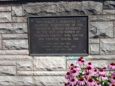 Franklin County War Memorial Marker. Click for full size. Franklin County War Memorial Marker image. Click for full size.