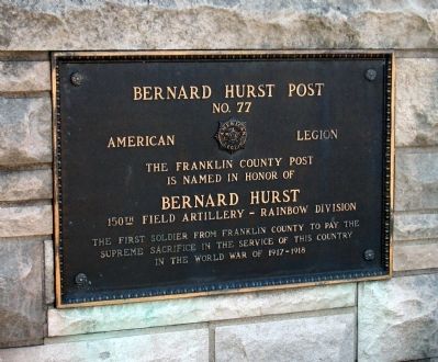 Plaque - - ' Bernard Hurst ' image. Click for full size.