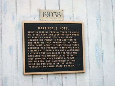 Martindale Hotel Marker. Click for full size. Martindale Hotel Marker image. Click for full size.