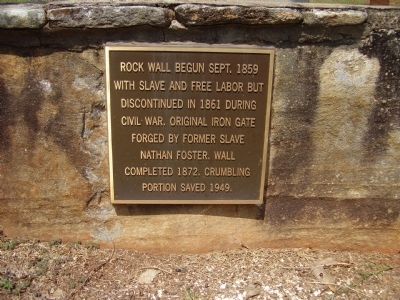Holly Springs Rock Wall Marker image. Click for full size.