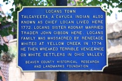 Logans Town Marker image. Click for full size.