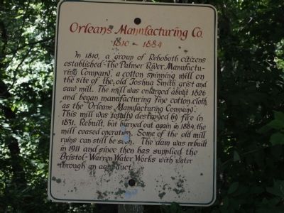 Orleans Manufacturing Co. Marker image. Click for full size.