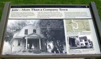 Jaite - More Than a Company Town Marker image. Click for full size.