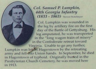 Right lower picture, Col. Samuel P. Lumpkin, 44th Georgia Infantry image. Click for full size.