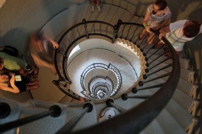 203 Steps Back Down From the Top of Ponce Inlet Lighthouse image. Click for full size.
