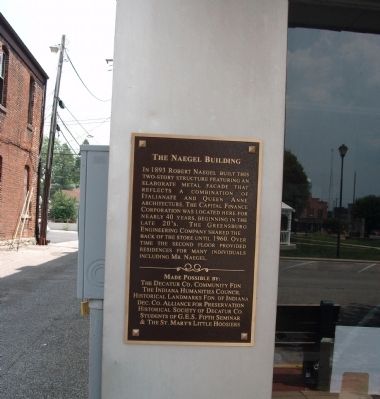 Wide View - The Naegel Building Marker image. Click for full size.