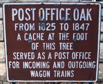 Post Office Oak Marker image. Click for full size.