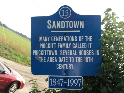 Sandtown Marker image. Click for full size.