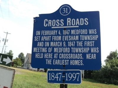 Cross Roads Marker. Click for full size. Cross Roads Marker image. Click for full size.