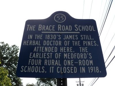 The Brace Road School Marker image. Click for full size.