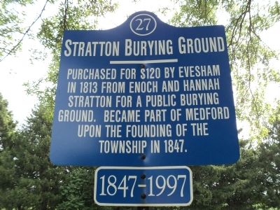 Stratton Burying Ground Marker image. Click for full size.