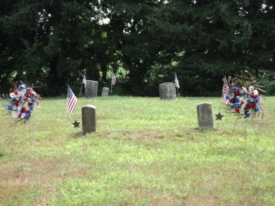 Graves in Stratton Burying Ground image. Click for full size.