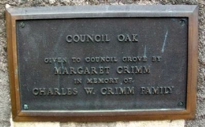 Council Oak Donor Marker image. Click for full size.
